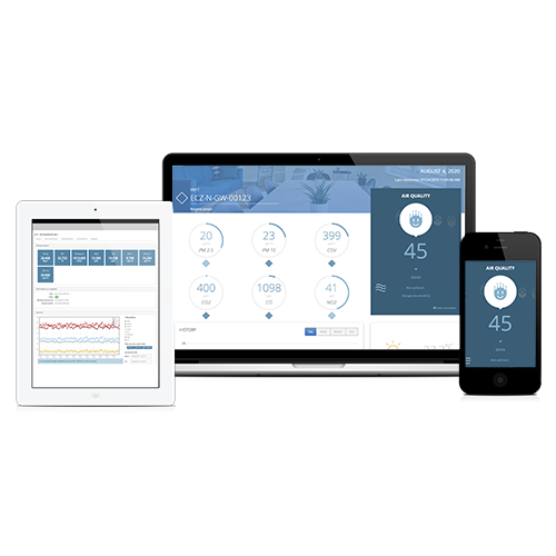 Access the platform easily, view the measurements and data and control your sensors remotely.